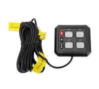 TIKATARER 4 Gang RGB Rocker Switch Panel, 12V/24V Off Road Light Control Panel, Automotive Switch with IP65 & Dimming Backlight, Ideal for Trucks Boats ATV UTV SUV Cars