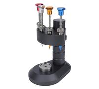TIKATARER 4 Pin Automatic Watch Hand Setting Tool, Professional Aluminum Watchmakers Setting Fitting Press, Repair Kit with 4 Needle Tips & 1 Movement Base