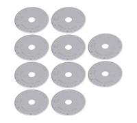 TIKATARER 45mm Cutter Replacement Blades, 5 Blades - Tungsten Steel Circular Cutter for Quilting, Sewing, Crafts, and Scrapbooking, for Left and Right Handed Users, with A3 Mat for
