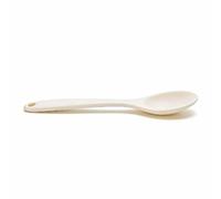 TIKATARER 4pcs Silicone Cooking Spoons, Dishwasher Safe Heat Non Scratch with Hole for Hanging, for Mixing Serving Stirring Flipping (Beige)