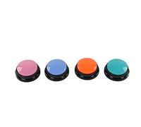 TIKATARER 4Pcs Voice Recording Buzzer, 30 Second Recordable Answer Buzzer, Clear Sound for Pet Training, Ideal for Cats Dogs Children Learning Party Games