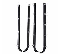 TIKATARER 4pcs Window Sweep Felts Seals, AM41543318 Weatherstrip Kit Replacement, Front Door Window Weatherstrip Kit with Sweep Felt Trim Seal, Ideal for Truck 198796