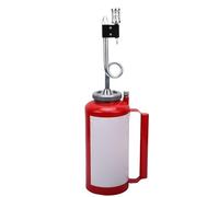 TIKATARER 5L Drip Torch, Heavy Duty Cast Iron Fuel Tank Double Bottom Forestry Burning Tool with Check Valve, Leakage Proof Sealing Gasket, Portable Fire Starter for Wilderness