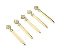 TIKATARER 5PCS Vintage Letter Opener, Elegant Leaf and Floral Patterns Zinc Alloy Metal Envelope Opener, Pointed Tip Mail Opening Tool, Ideal for Home, School & Office Use