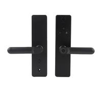 TIKATARER 6 in 1 Smart Door Lock with HD Camera, Password IC Card Key App Unlock Keypad Fingerprint Door Lock, Anti Theft Alarm Biometric Handle, Ideal for Tuya