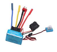 TIKATARER 60A Brushless ESC, Electronic Speed Controller, ESC with 320A Current & 4 Stage Brake Adjustments, Ideal for 1/10 RC Car Boat
