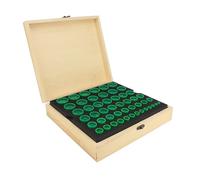 TIKATARER 68PCS Watch Press Die Kit, Watch Single Double Dome Glass Mirror Cover, Press Tool Kit for Pressing Machine Case Closing, 8-48mm Easy to Use