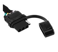 TIKATARER 7 to 4 Pin Trailer Adapter, 7Pin Round RV to 4Pin Flat Plug Connector, Weatherproof Dust Cover Adapter with Secure Design, Ideal for Caravan, Towbar, Trailer