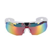 TIKATARER 8MP Smart Cycling Glasses with EIS Stabilization, AI Voice Wake Up Real Time Translation, Photo Recognition Dual Mic Noise Canceling for Cyclists Travelers (Iridescent Coated Lenses (White