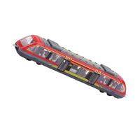 TIKATARER Alloy Toy for Kids, Pull Back Self Running Simulation Model with Interconnectable Cars, 6.6 Inch Educational Toy (Red)