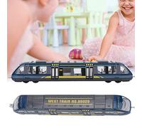 TIKATARER Alloy Toy for Kids, Pull Back Self Running Simulation Model with Interconnectable Cars, 6.6 Inch Educational Toy (Blue)