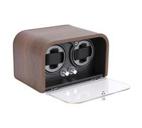 TIKATARER Automatic Full Closed Watch Winder with LED Light for Father Husband Dad, Automatic Display Storage Silent Mechanical Watch Winding Box with 5 Modes for Maintenance (4 Positions)