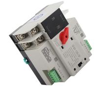 TIKATARER Automatic Transfer Switchs, Automatic Transfer Switchs Power Rv Dual Power 2P Retardant for Generator AC220V (100A)