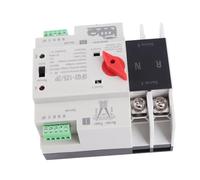TIKATARER Automatic Transfer Switchs, Automatic Transfer Switchs Power Rv Dual Power 2P Retardant for Generator AC220V (80A)