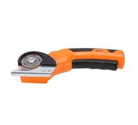 TIKATARER Battery Powered Cordless Electric Scissors, Brushless Motor Cutter, LED Light Cutter with Powerful Cutting, Ideal for Cardboard, Leather, Fabric & Carpet (Orange)