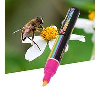 TIKATARER Bee Queen Marker Pen, Plastic Mark Paint Tool, 8 Colors Mark Paint Tool with Beekeeping Feature, Ideal for Beekeeper Equipment (Pink)