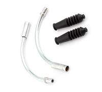 TIKATARER Bicycle V Brake Noodles Cable, 110 Degree Bend Aluminium Alloy Pipe, Plastic Catheter Cable for Reducing Friction & Protecting Brake Line