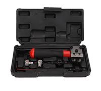 TIKATARER Brake Line Flaring Tool, Copper Tube Single & Double Flare Kit with Adapters, Low Profile Compact Design for Universal Auto Repair, Professional Brake Pipe Work