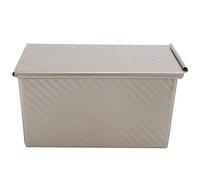 TIKATARER Bread Pan with Lid, Food Safe Non Stick Heavy Aluminum Alloy Bakeware Baking Mold Box Vent Design for Even Heating Air Circulation & Richer Sandwiches Practical Gift