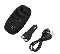 TIKATARER Car Speakerphone, Hands Free Call Speakerphone, Noise Reduction with EDR Wireless Connection, Ideal for Vehicle Driving GPS Music Streaming Dual Phone Pairing