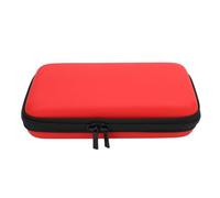 TIKATARER Carrying Case, Protective Hard Shell Travel Pouch with 8 Game Slots Water Resistive PU Exterior & Soft Lined Compartment for New 3DS 3DS Console Accessories (Red)