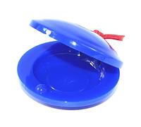 TIKATARER Children Finger Castanet, Plastic Hand Percussion Instrument, Great Sound Quality Castanet for Kids Music Learning & Parent Child Interaction (Blue)