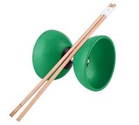 TIKATARER Chinese Yoyo, Durable and Lightweight ABS Material Diabolo Set with Colored Sticks for Beginners and Intermediate Players of All Ages (Green)