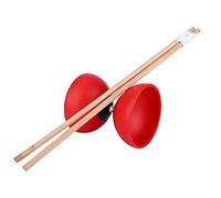 TIKATARER Chinese Yoyo, Durable and Lightweight ABS Material Diabolo Set with Colored Sticks for Beginners and Intermediate Players of All Ages (Red)