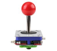 TIKATARER Classic Competition Style Game Joystick, 2 Way 4 Way Operation with Anti Slip Nut, for Gaming Console Fighting Game Metal Wood Control Panel