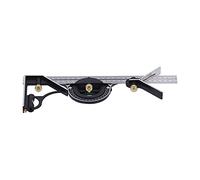 TIKATARER Combination Square, 300mm Stainless Steel Caliper Multifunctional Square Ruler Carpenter Square Combination Ruler for Multi-Dimensional Measurement