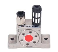 TIKATARER Concrete Vibrating Tool, G1/8in Air Turbine Vibrator Oscillator Pneumatic Vibrator Pneumatic Linear Vibrator Stainless Steel for Industrial Funnel Sandblaster