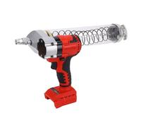 TIKATARER Cordless Power Grease Gun, 12000 PSI Adjustable Flowrate Portable Automatic Operating Electric Grease Gun with LED Light for 18V Li Ion Battery & Various Lubricants