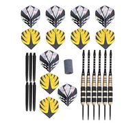 TIKATARER Darts Kit, Heavy Weight Detachable Set, Black Nickel Copper Hard Tip Darts with Precision Design, Ideal for Sports Game Supplies and Fitness Exercise