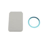 TIKATARER Desktop Phone Stand, Foldable Desktop Phone Tripod Stand with Magnetic Ring & PU Leather, Multi Angle Adjustment & Good Stability for Video Call and Capturing Photos (White)