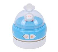 TIKATARER Desktop Vacuum Cleaner, One Key Startup Detachable Dustbin Vacuum, Micro Pore Filter Portable Small Lightweight Desk with Night Light Function, Ideal for Students (Blue)