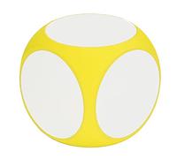 TIKATARER Dice, Wipe Off Dice Cubic Art Teaching Trash Teaching Accessory (Yellow)