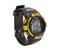 TIKATARER Digital LCD Sports Watch, Luminous Function Electronic Watch, Alarm Hour Reporting with 12/24 Hour System, Ideal for Men & Students Outdoor Activities (Gold)