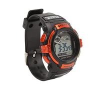 TIKATARER Digital LCD Sports Watch, Luminous Function Electronic Watch, Alarm Hour Reporting with 12/24 Hour System, Ideal for Men & Students Outdoor Activities (Orange)