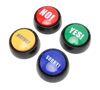 TIKATARER Dog Talking Buttons Set, 4Pcs Dog Communication Buttons Recordable Buttons Recording Buttons For Classroom Multifunctional 4 Types of Sound Effects Pet Training Buzzer For Training