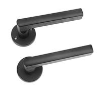 TIKATARER Door Handles Interior, Door Knobs Interior, Lock Body Set with Exterior Use, Panel, Lock Cylinder, Keys, Screws & Additional Accessories, Ideal for Wide Application