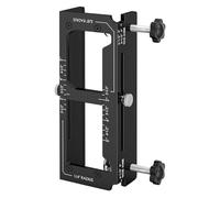 TIKATARER Door Hinge Mortising Jig Template Kit, Aluminum Alloy Router Jig, Adjustable Hinge with Silicone Pads, Ideal for 2.5 to 5 Inch Hinges & 1/4-/8 Inch Radius on Wooden Doors &