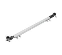 TIKATARER Drum Double Drive Shaft Pedal Link Bar, Professional Metal Driveshaft Connecting Rod for Drum Pedal with High Hardness Wear Dedicated to Percussion Musical (Silver)