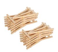 TIKATARER Easel Stand, 20pcs 4.3 X 7.5in Table Easel Drawing Art Mini Wood Display Wooden for Displaying Matte Art Wedding Events