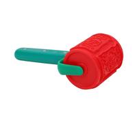 TIKATARER Embossed Rolling Pin Xmas, 12 Patterns DIY Cute Baking Cookie Stamp Roller, Two Replaceable Roller Heads Anti Slip Ergonomic Handle Rolling Pin for Home Kitchen Tool