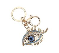 TIKATARER Evil Eye Keychain, Hanging Good Luck Protection Charm, Blue Eye Turkish Amulet Key Ring for Home Decor Wall or Handbag