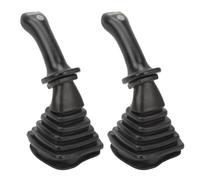 TIKATARER Excavator Joystick Handles, 2Pcs 6 Pin 3 Button Aluminum Alloy Excavator Joystick Lever with Dust Cover for Doosan DH DX150 215 225 300 370-9C