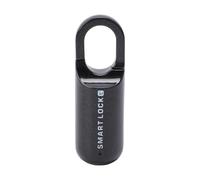 TIKATARER Fingerprint Padlock, WiFi Smart Padlock TY APP Smart Lock with 10 Fingerprints Capacity Low Power Alarm, USB Rechargeable Keyless Biometric for Lockers Home (Black)