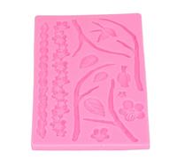 TIKATARER Fondant Molds, Leaf Molds Silicone Leaves, Branches, Birds, Flowers Shapes Silicone Mould Food Grade Chocolate for Refrigerators, Ovens, and Microwave Ovens