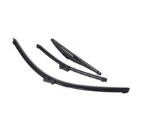 TIKATARER Front Rear Replacement Wiper Blades for Left Hand Drive Cars, | Rain Snow Mud Removal, Rubber Edge, 2009 to 2023 Rear Wiper