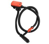 TIKATARER Fuel Transfer Pump, Automatic Stop 2.4 Gpm Battery | Stainless Motor, Polyethylene Hose, 3 Canister Adapters, Gasoline, Car Boat, Water, 4 AA Cells, Not Included